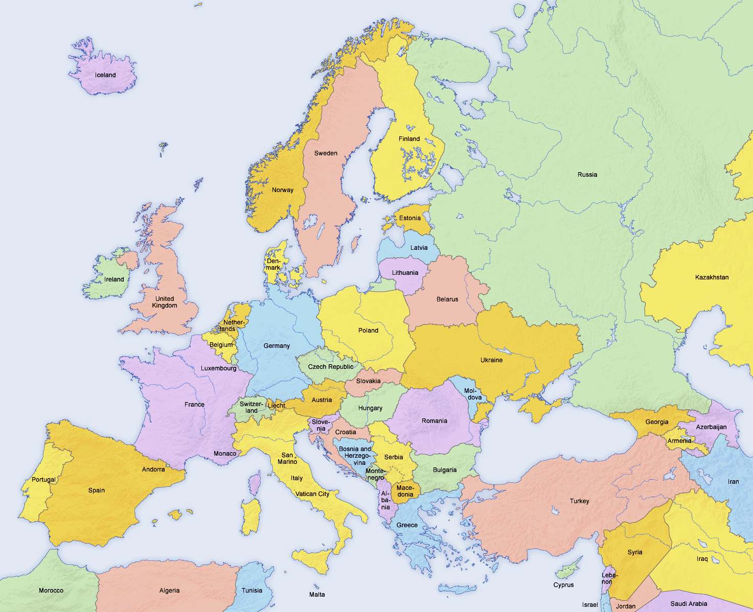 europe map