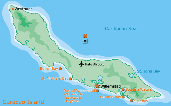 Where is the Island of Curacao?