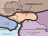 caribbean tectonic plates map