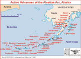 alaska volcanoes map